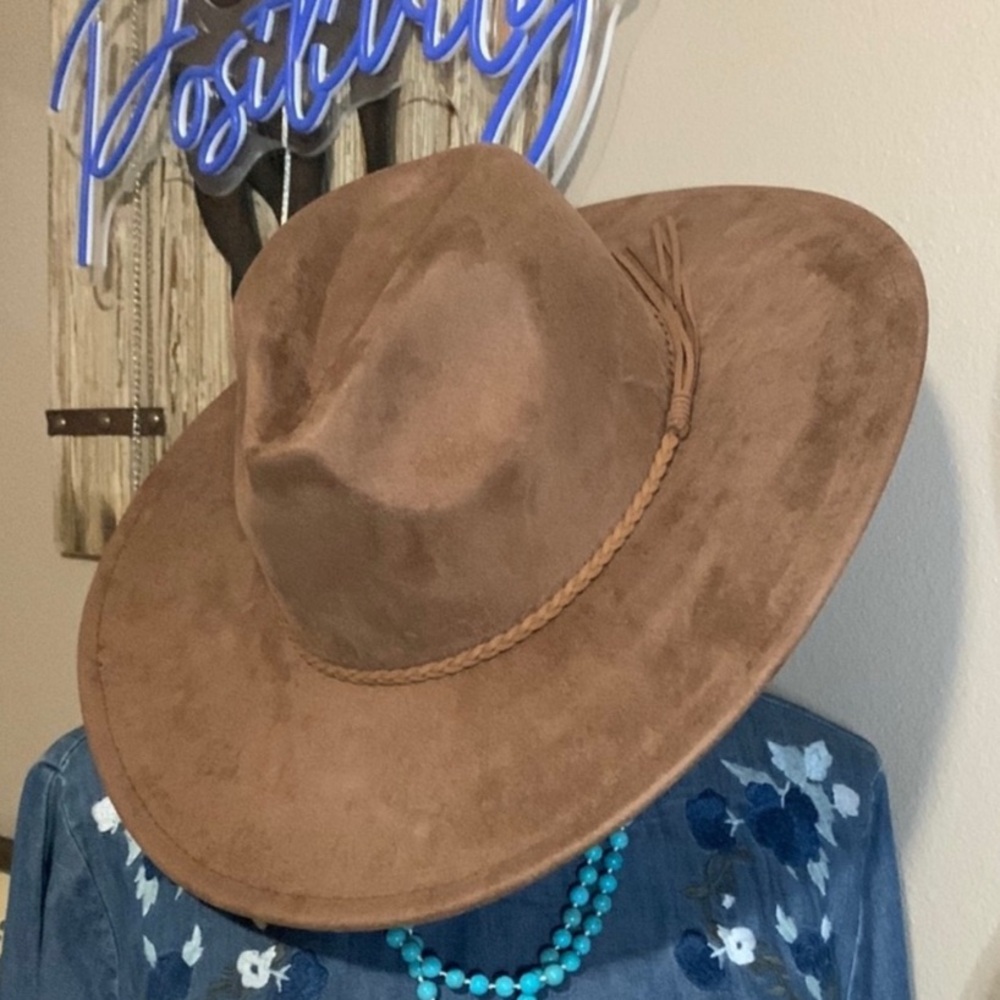 Western Brown "The Boss" Cowgirl Hat NEW - Picture 3 of 3